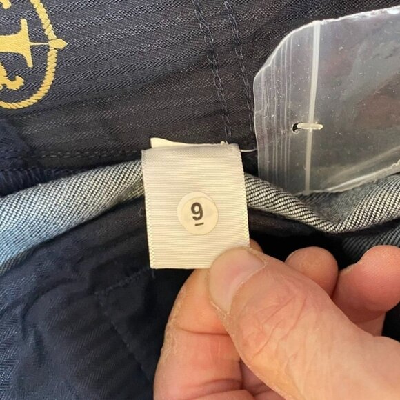 Talbots Womens Heritage Jeans 10P/30 Flared Casual Retro Blue Denim Dark Wash - Picture 9 of 14